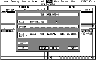 STDCAT atari screenshot
